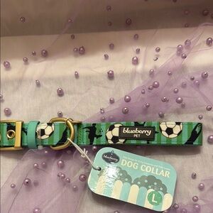 Blueberry Pet Green Soccer Dog Collar